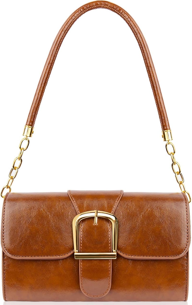 Gosect Shoulder Bag for Women, Cute Soft PU Leather Small Crossbody Purses Handbags, Trendy Underarm Bag Tote Purses for Women - Image 1